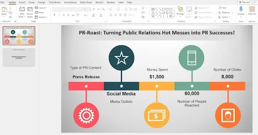 powerpoint pr reporting presentation