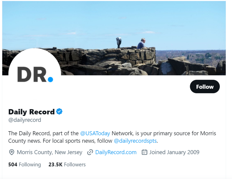 Daily Record Twitter Profile Screenshot