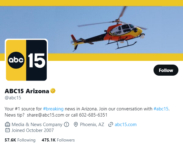 abc arizona twitter profile screenshot