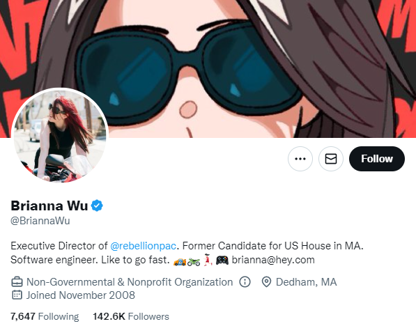 brianna wu twitter profile screenshot