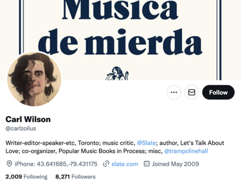 carl wilson twitter profile screenshot