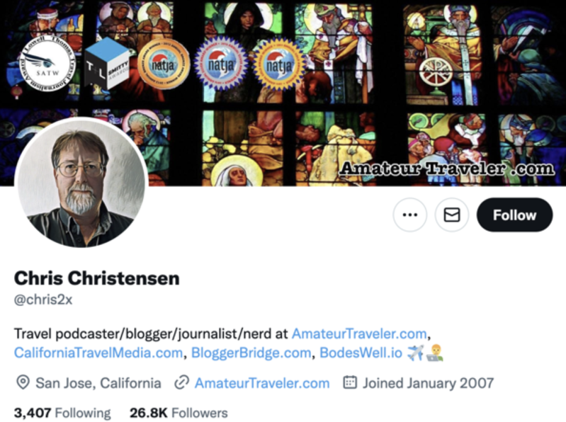 chris christensen twitter profile screenshot