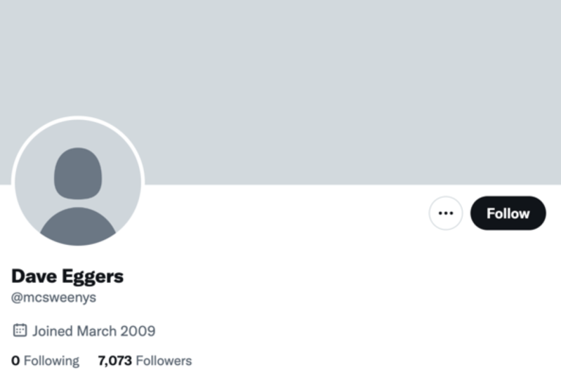 dave eggers twitter profile screenshot