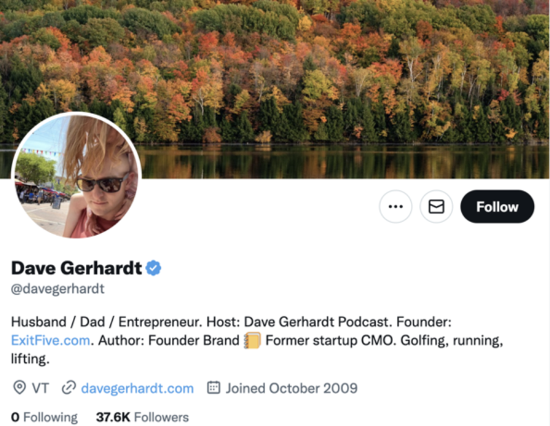 dave gerhardt twitter profile screenshot