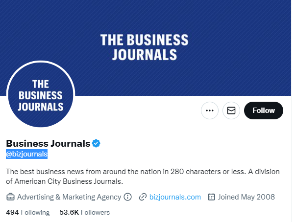 denver business journal twitter profile screenshot