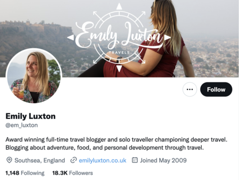 the adventurous traveler emily luxton travel blogger and influencer