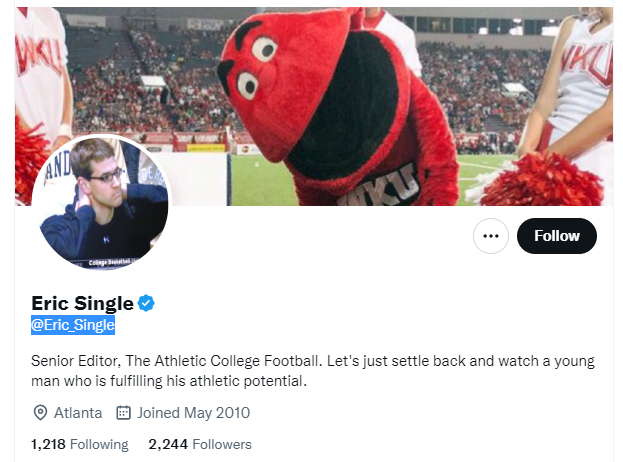 eric single twitter profile screenshot
