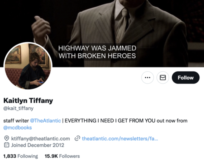 kaitlyn tiffany twitter profile screenshot