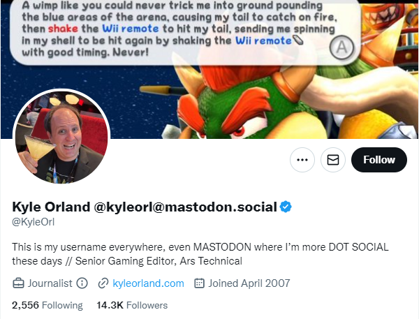 kyle orland twitter profile screenshot