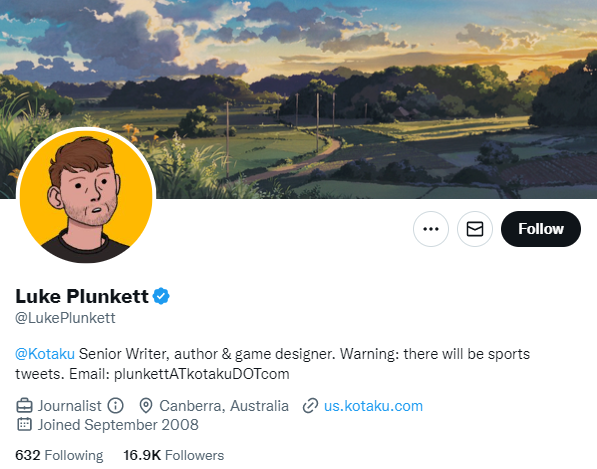 luke plunkett twitter profile screenshot