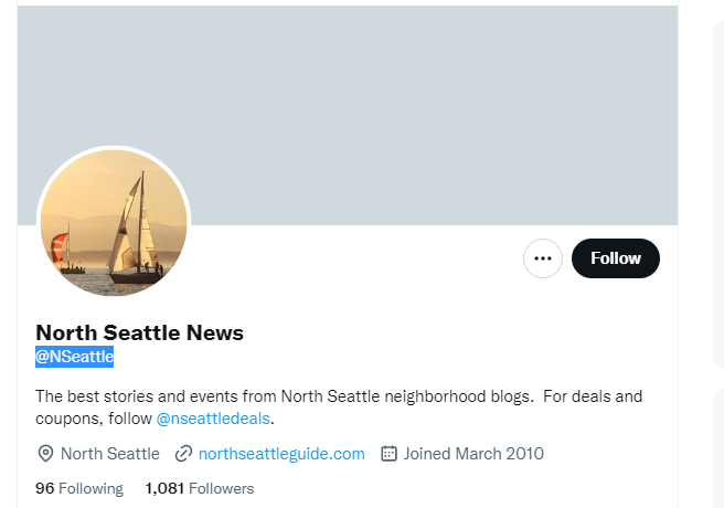 north seattle news twitter profile screenshot