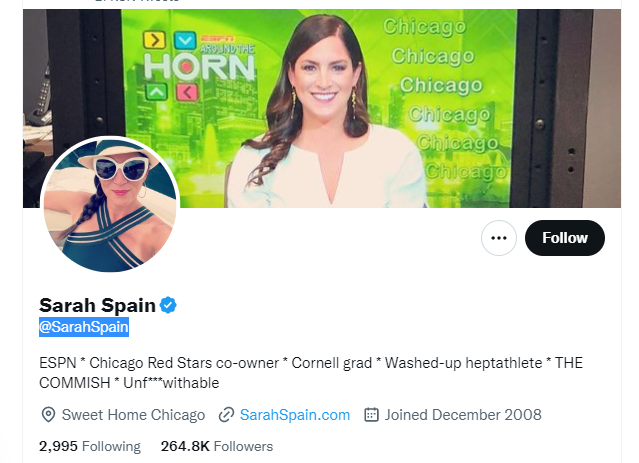 sarah spain twitter profile screenshot