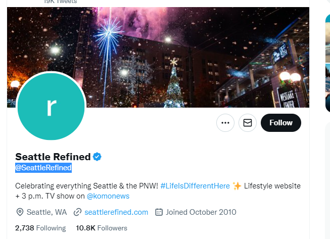 seattle refined twitter profile screenshot