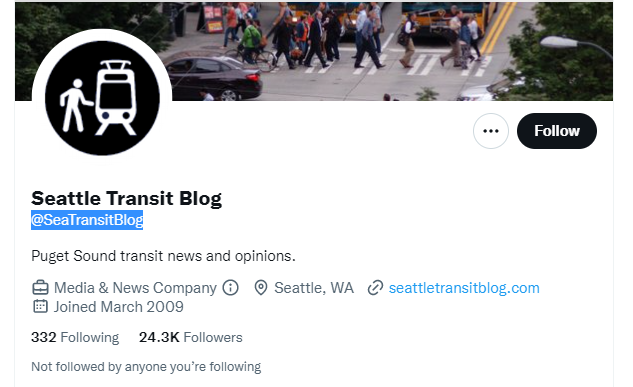 seattle transit blog twitter profile screenshot