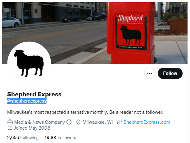 shepherd twitter profile screenshot