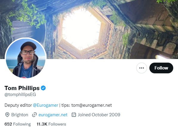 tom phillips twitter profile screenshot