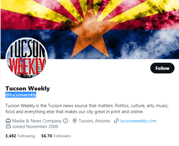 tucson weekly twitter profile screenshot