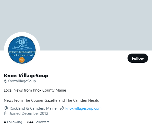 Knox VillageSoup Twitter Profile Screenshot