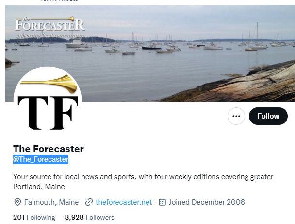 The Forecaster Twitter Profile Screenshot