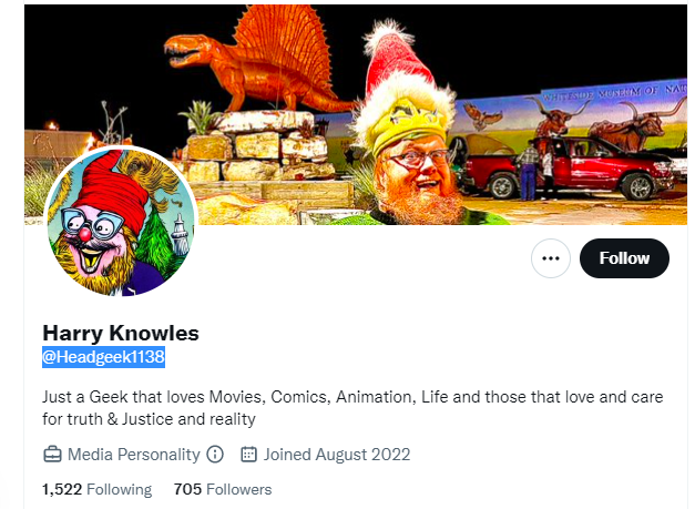 harry knowles twitter profile screenshot