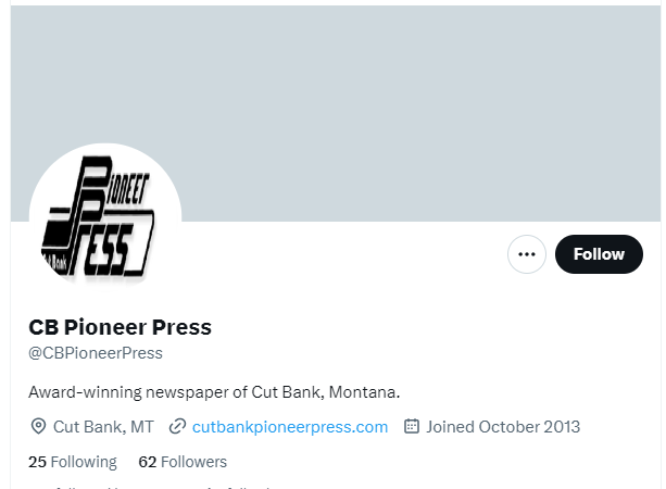 CB Pioneer Press twitter profile screenshot