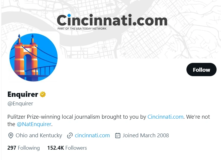Enquirer  twitter profile screenshot