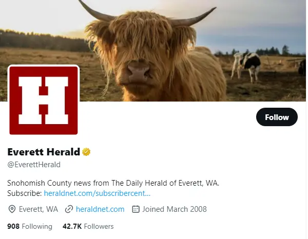 Everett Herald twitter profile screenshot