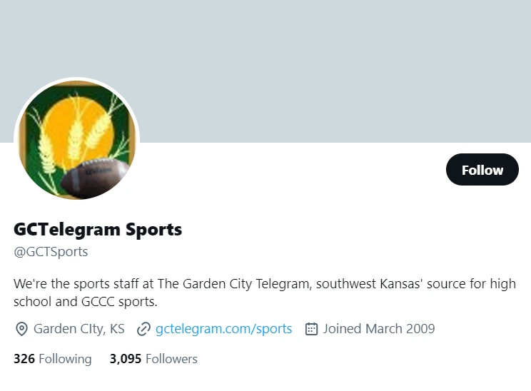 GCTelegram Sports twitter profile screenshot