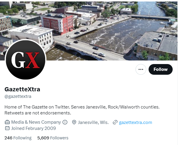 GazetteXtra twitter profile screenshot