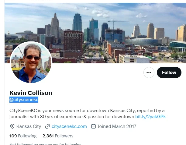 Kevin Collison twitter profile screenshot