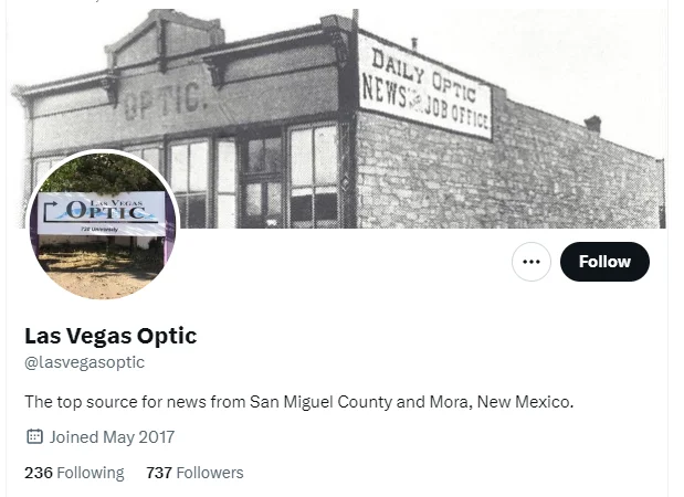 Las Vegas Optic twitter profile screenshot