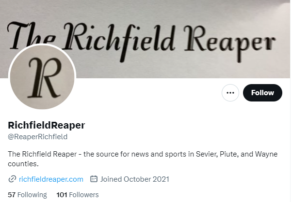 RichfieldReaper twitter profile screenshot