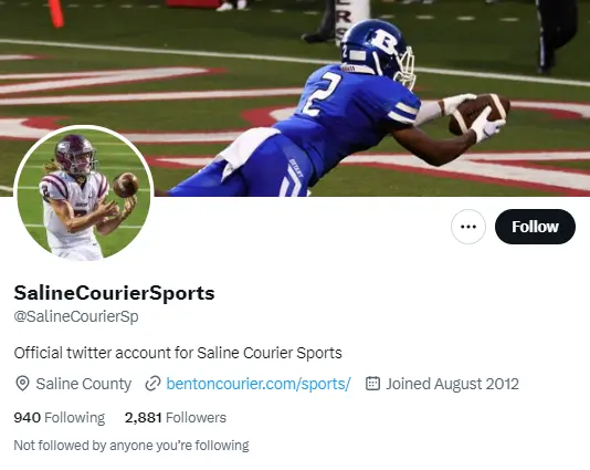 Saline Courier Sports  twitter profile screenshot