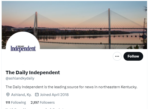 The Daily Independent twitter profile screenshot