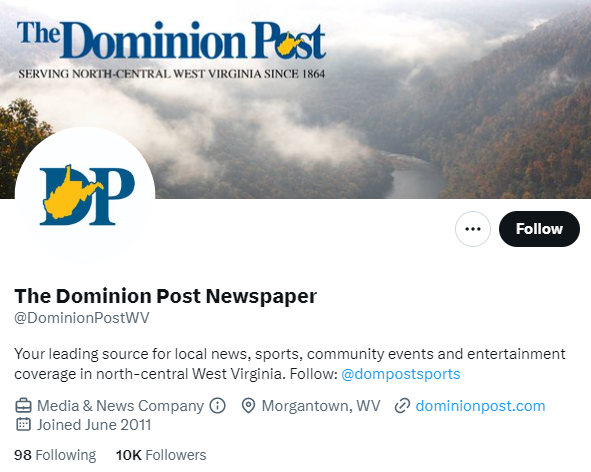 The Dominion Post Newspaper twitter profile screenshot