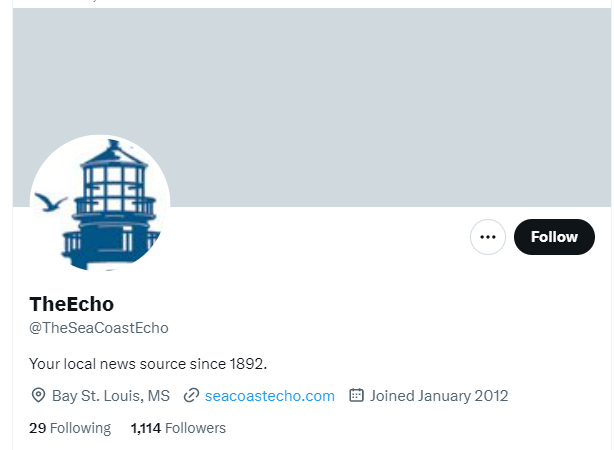 The Echo twitter profile screenshot