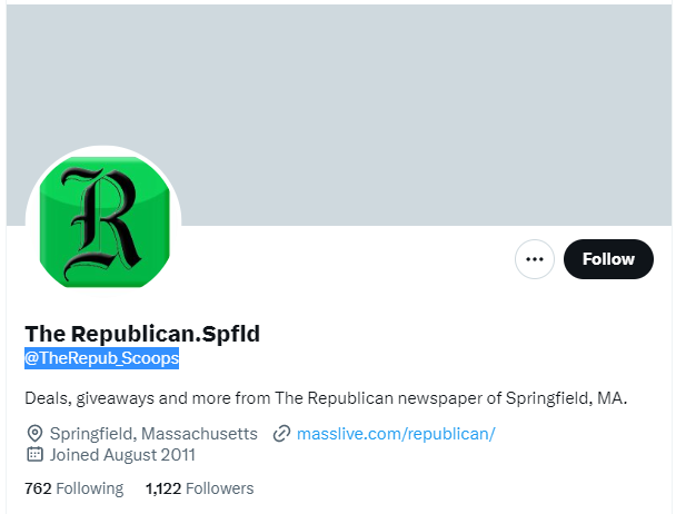 The Republican twitter profile screenshot