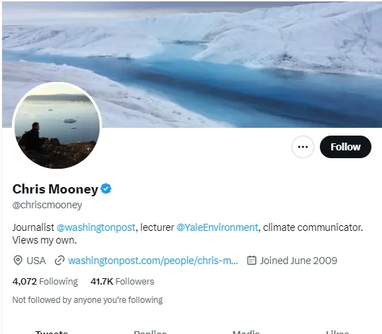 Chris Mooney twitter profile screenshot