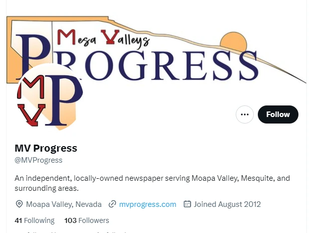 MV Progress twitter profile screenshots