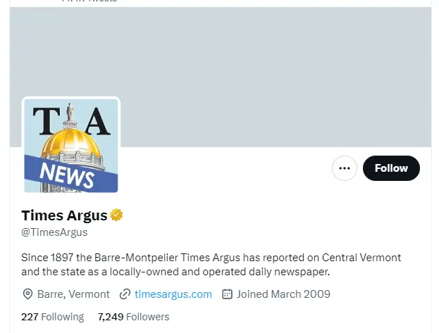 Times Argus twitter profile screenshot (1)