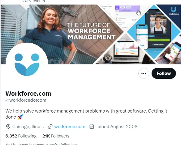 Workforce.com twitter profile screenshot
