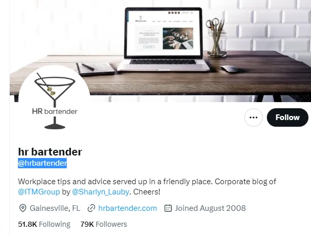 hr bartender twitter profile screenshot