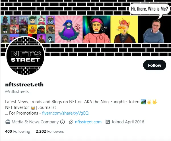 nftsstreet.eth twitter profile screenshot