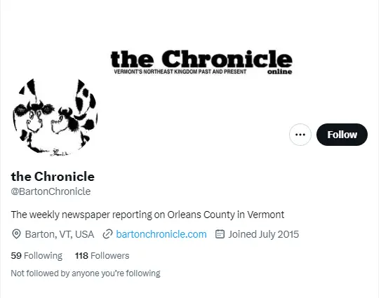 the Chronicle twitter profile screenshot