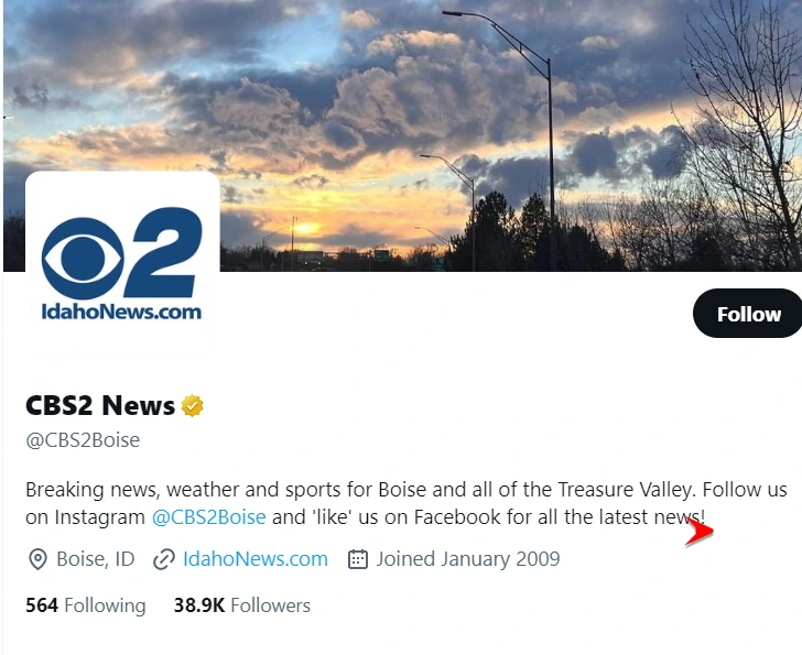 CBS2 News twitter profile screenshot
