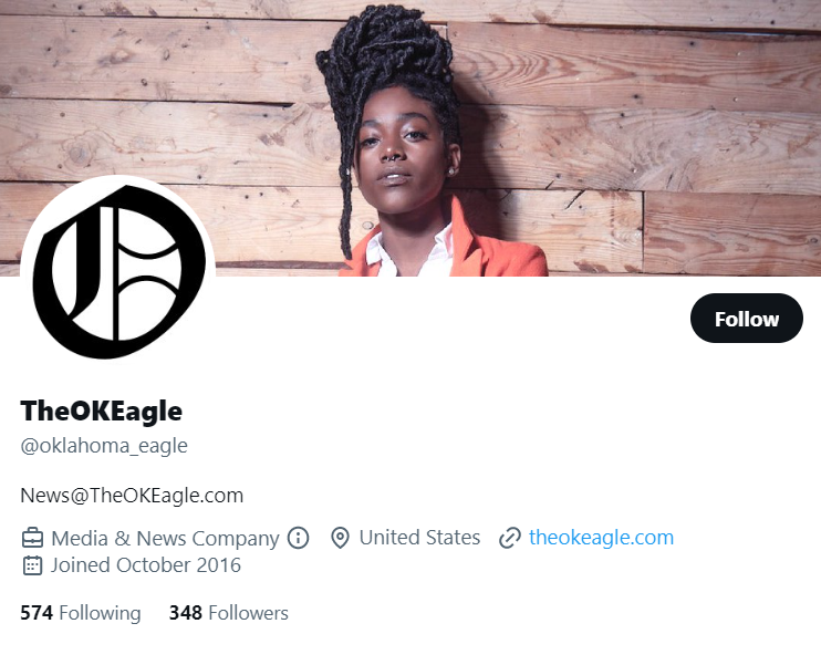 TheOKEagle twitter profile screenshot