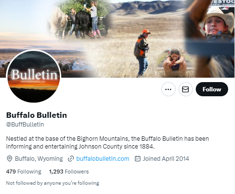 Buffalo Bulletin twitter profile screenshot