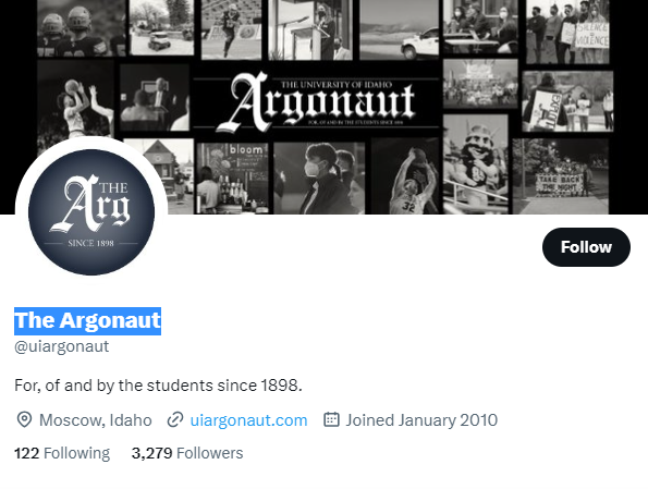 The Argonaut twitter profile screenshot