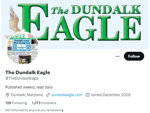 The Dundalk Eagle twitter profile screenshot