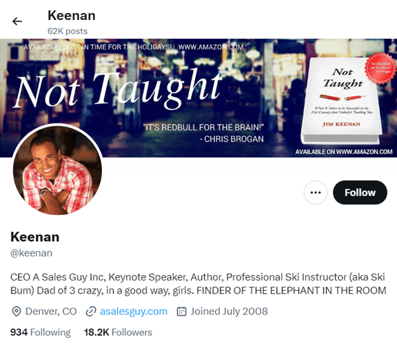 sales thought leadership jim keenan